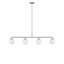 Lustre linéaire à quatre lumières Nube-125544855-125544857