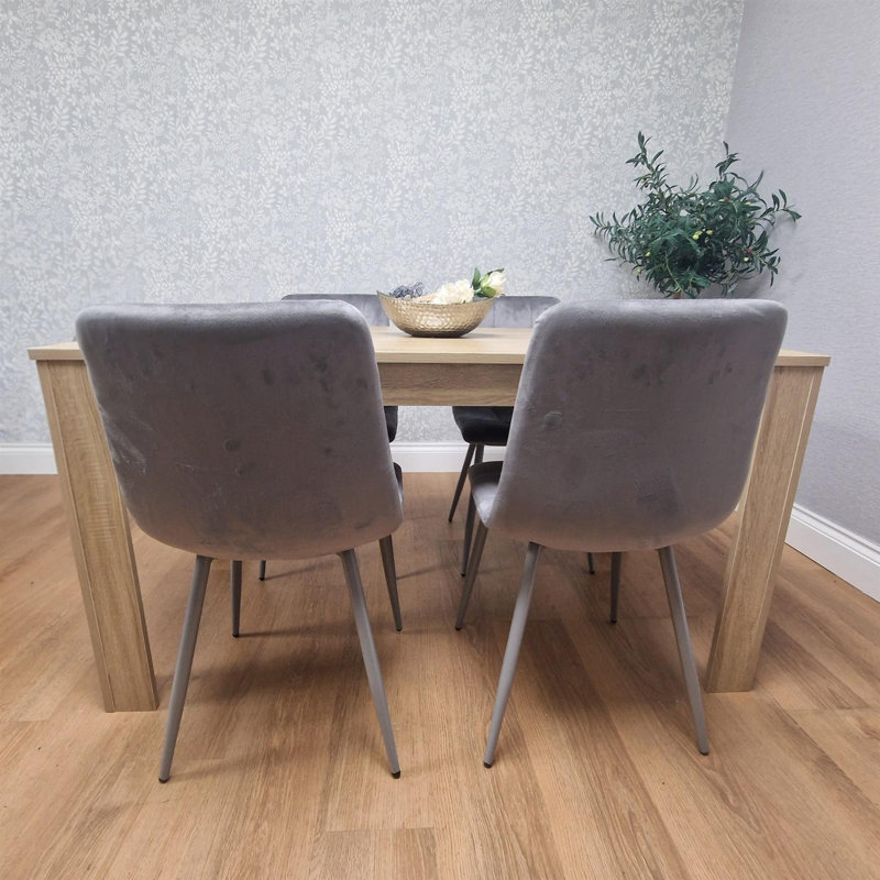 Migues 4 - Person Dining Set, Grey