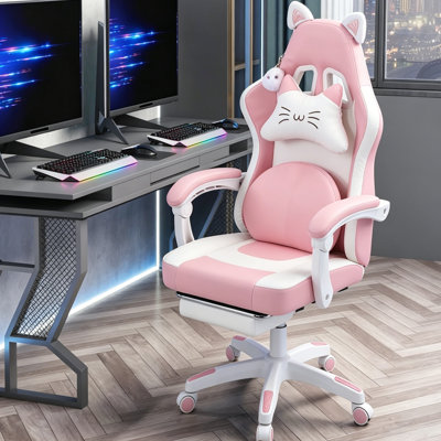 Metro Lane Adjustable Reclining Ergonomic Swiveling PC & Racing Game Chair