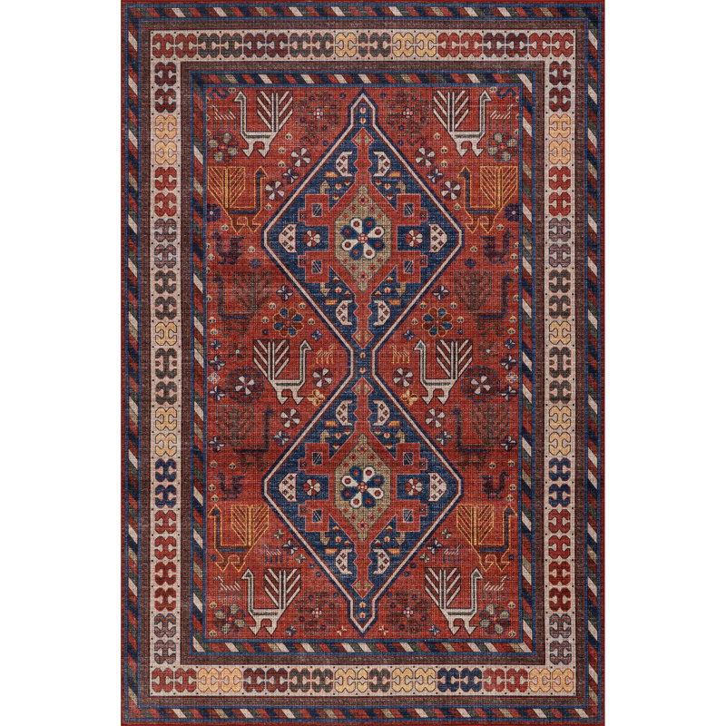 Nantale Medallion Machine Washable Area Rug, Runner 2'6" x 10'