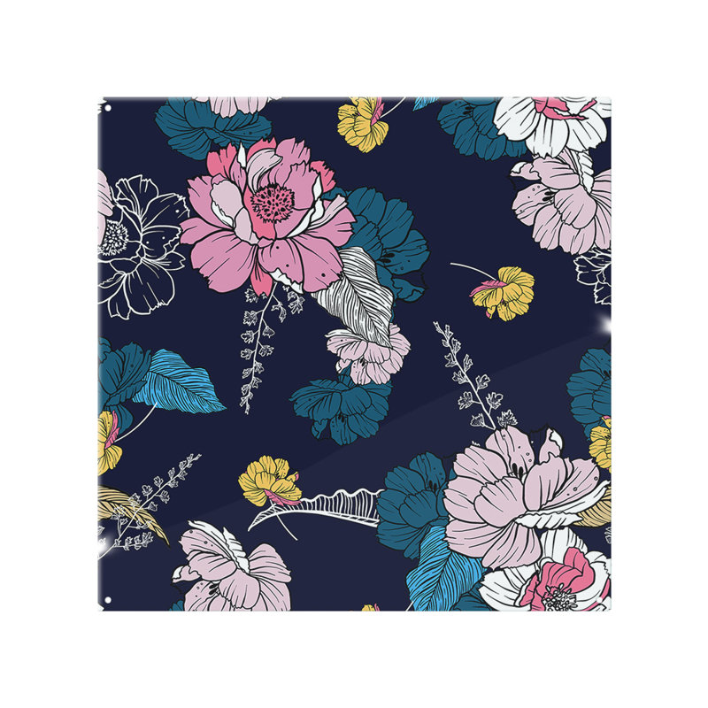 Flowers On Splash Back, 70cm L x 50cm W