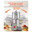 Moulin à grain électrique 2000W, pulvérisateur à sec en acier inoxydable pour épices, maïs et grains de café, capacité de 750 g, argent