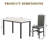 Keveen 5 - Person Faux Marble Top Four Leg Dining Set-803157935