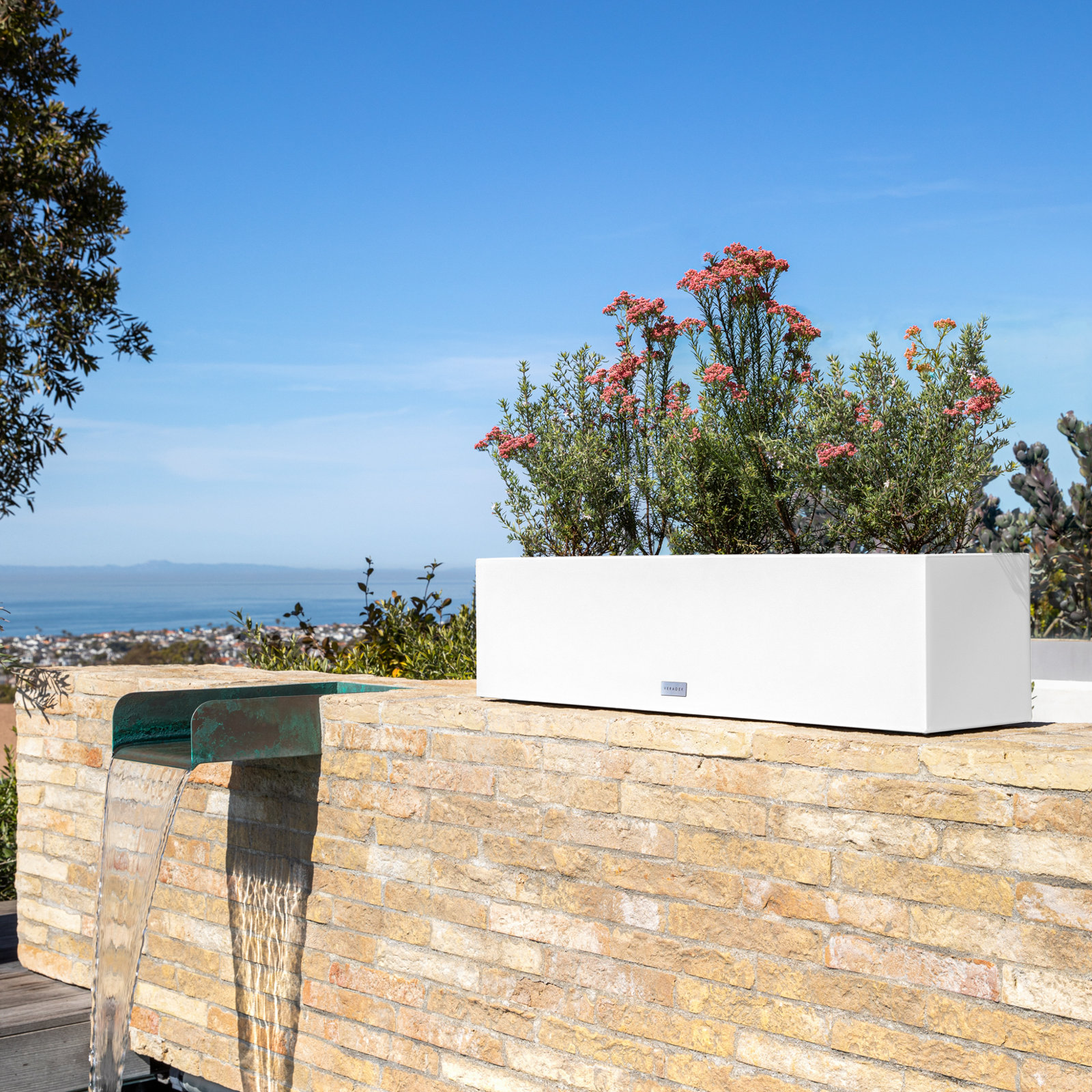 Block Series 36" Planter Box, White