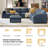 Terencio Modern Modular Storage Sectional Sofa With Hassle-Free Assembly-27382024