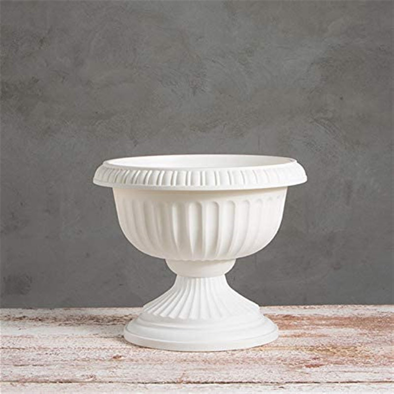 Antonie Urn Planter, White, 12" H x 12" W x 12" D