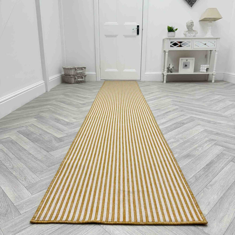 Runner Striped Flatweave Area Rug, Runner 70 x 330 cm