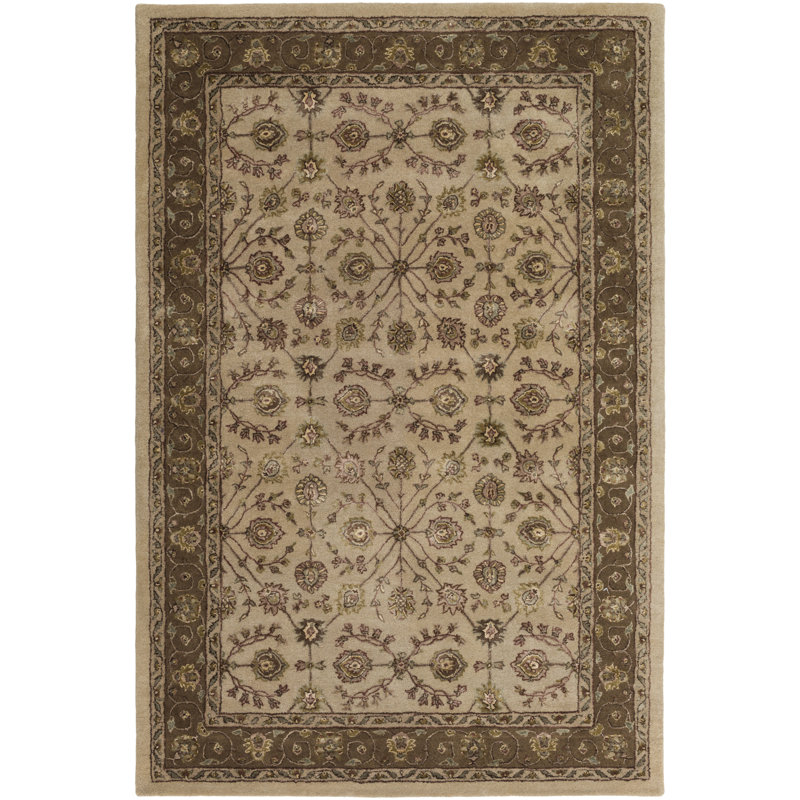 Farnhill Hand-Tufted Olive Area Rug, Runner 2'6" x 12'6"