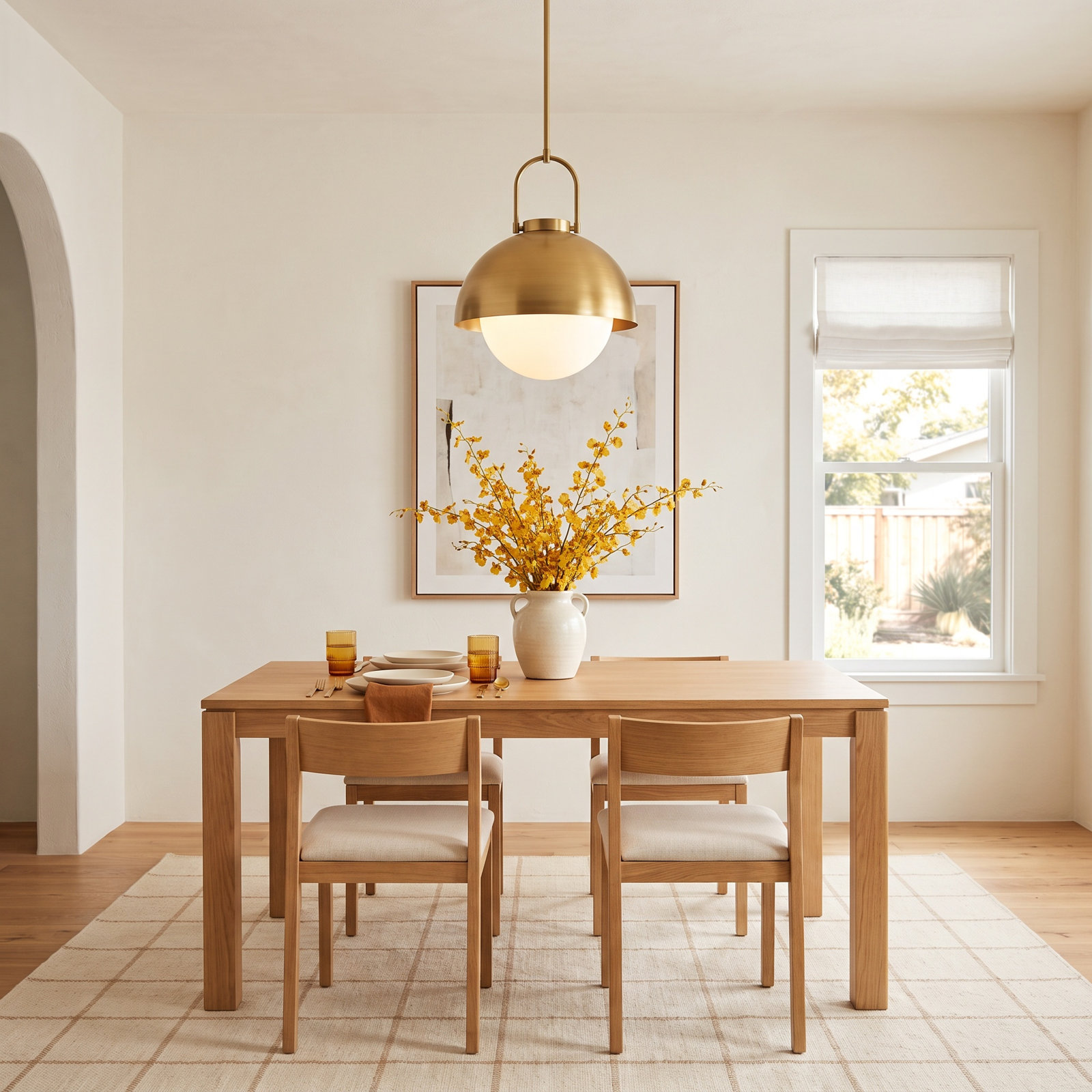 Navarre 1 - Light Pendant, Aged Gold