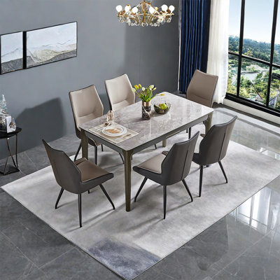 Modern Simple Dining Table 55.11 L x 31.49 W Dining Set