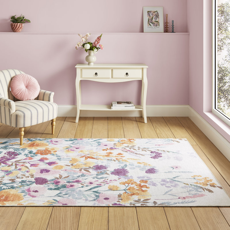 Catherine Lansfield Floral Area Rug, Rectangle 122 x 170 cm
