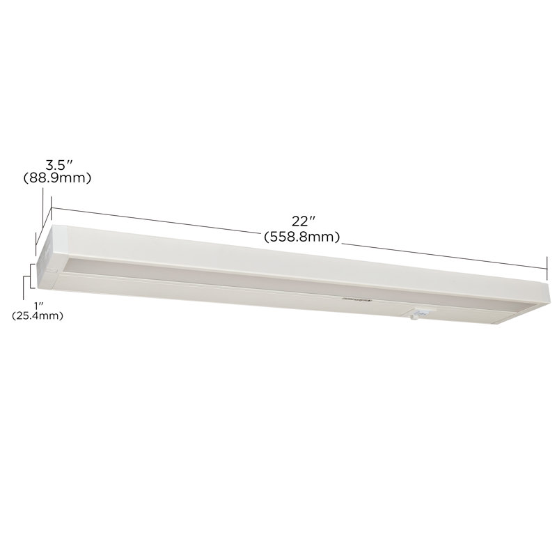 22-Inch White LED Under Cabinet Light Bar