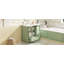 Armoire de salle de bain 36 po avec portes à texture gaufrée, meuble-lavabo avec quatre tiroirs et deux portes à fermeture en douceur, rangement de salle de bain avec portes en verre