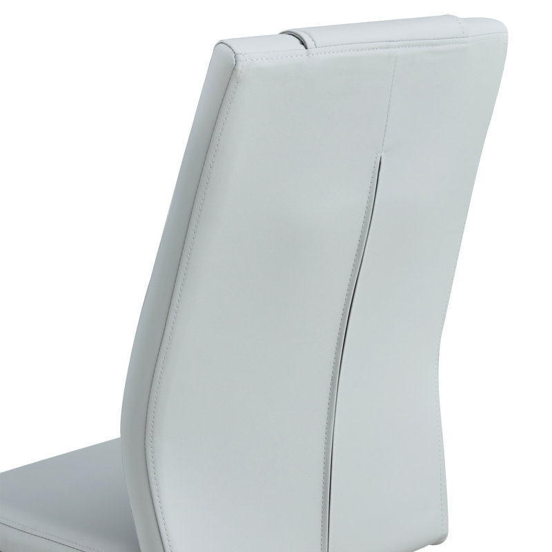 Ensemble de 4 chaises de salle à manger Kimara Modern, Noir, Argent, Set of 4