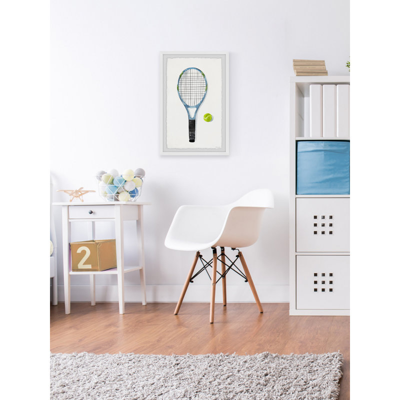 «Bryonhall Tennis Racket», reproduction encadrée, H 36 po x l 24 po x 1,5 po