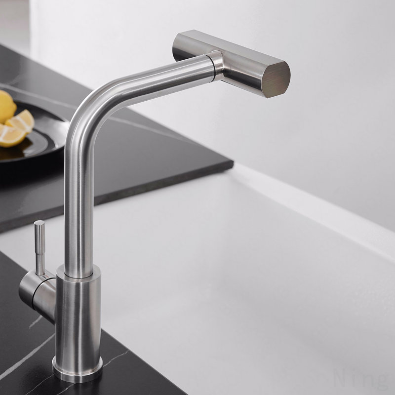Robinet de lavabo de bar à un trou avec douchette extractible