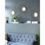 De 3 miroirs muraux abstraits avec cadre doré pour la maison et le bureau
