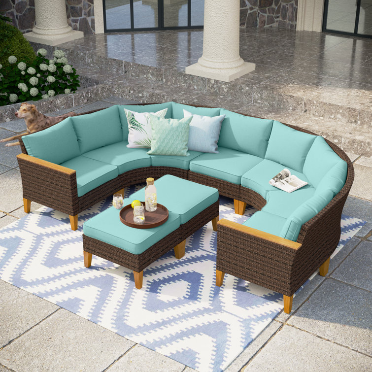 Deep Seating Teal Garden Chairs Teal Outdoor 2-pc Deep Seat