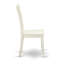 L'ensemble de table de salle à manger 3 pièces contient une table carrée en bois et 2 chaises de cuisine, lin blanc-779137811