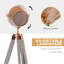 Sipple 100cm Gold/Grey Tripod Floor Lamp