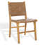 Chaise en cuir tissé d'Yvona-680503943