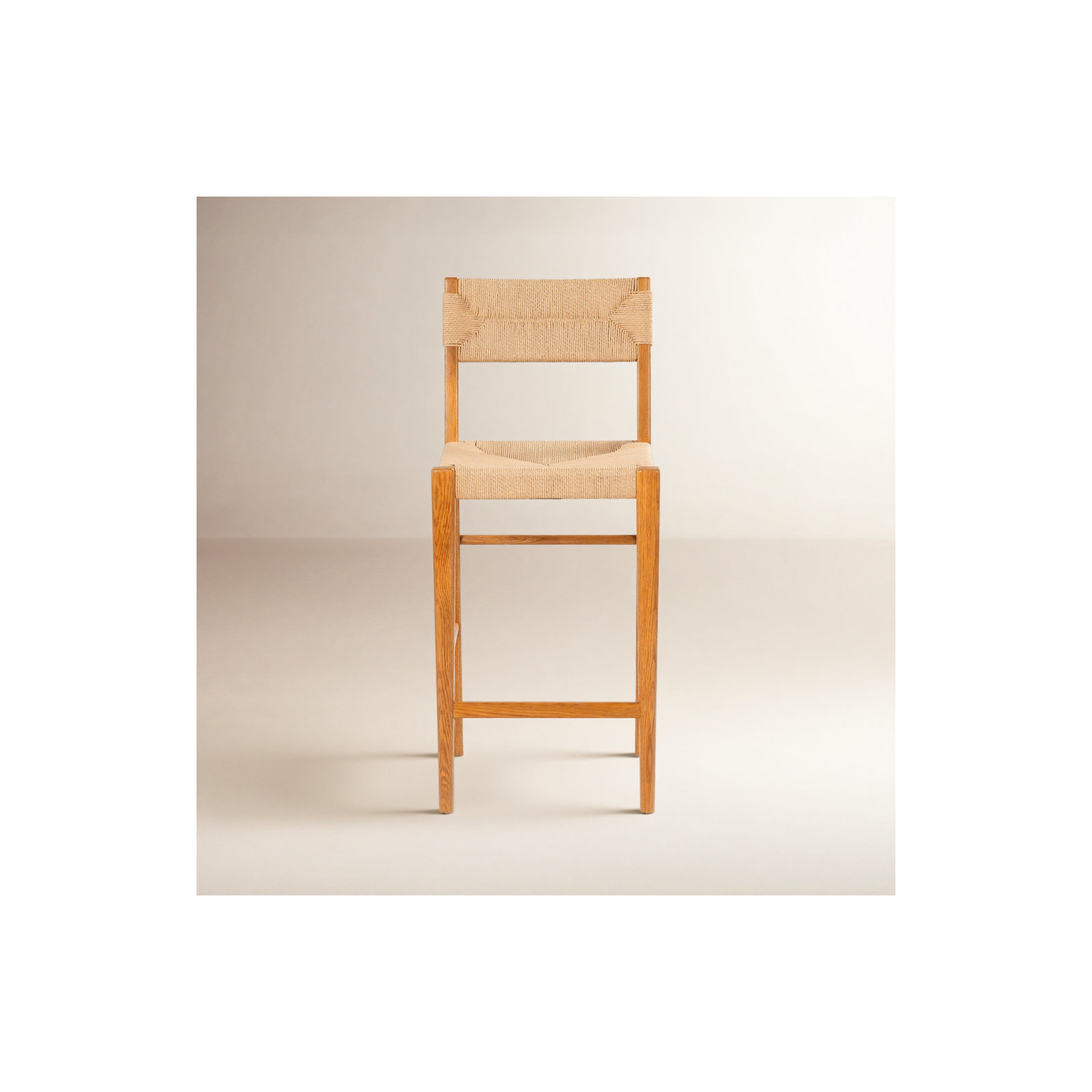Cody Rattan Counter Stool, Counter Stool (26.2” Seat Height), Natural