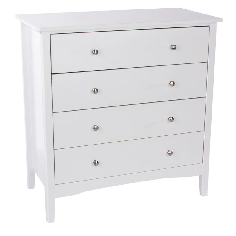 Cressida 4 Drawer Chest of Drawers, Painted Finish, White
