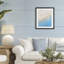 «Happy Beach in Summer», reproduction sous verre encadrée, conception par Leah Straatsma-2095990791-2095990792