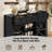 55" Wide 2 - Door 3 - Drawer Credenza Office Storage Cabinet-1786885102