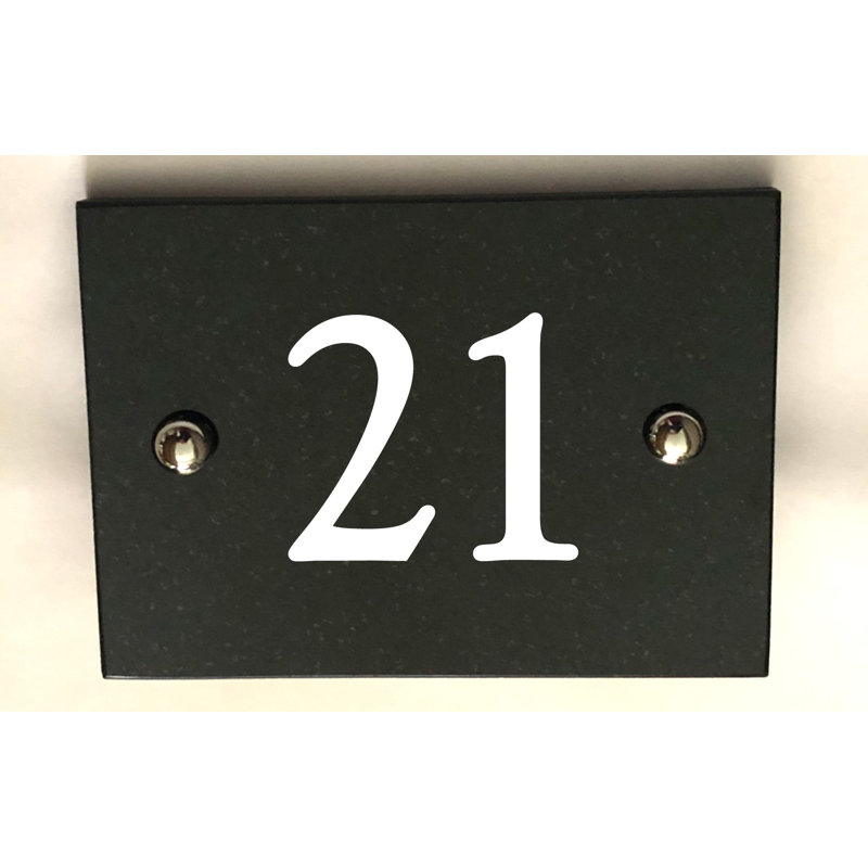 Brumby 10cm H Reflective Stone House Number, 21