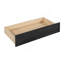 Lit de jour simple, support en lattes de bois, avec tablettes de chevet et deux tiroirs, espresso-1812340892-1812340894