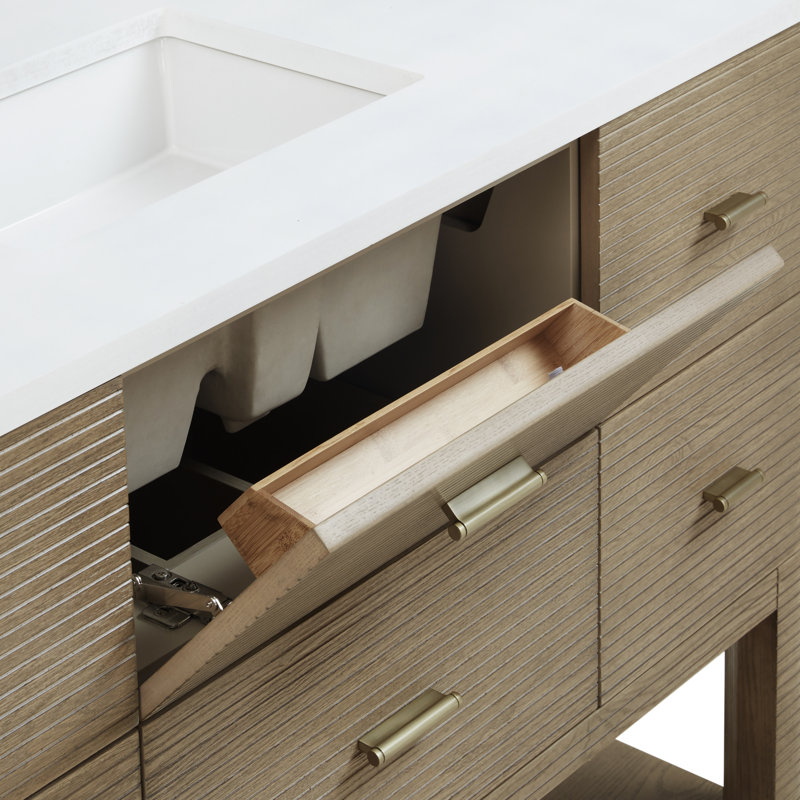 Lucian 48'' W Single Vanity, White Zeus