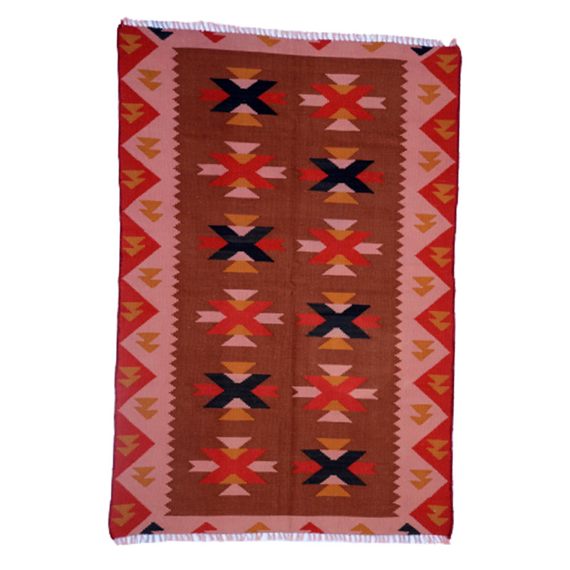 Bush Geometric Hand Woven 105cm X 155cm Area Rug