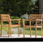 Ensemble de 2 chaises de salle à manger STAMFORD, fauteuil de patio en bois d'acacia, pour cour, bord de piscine, jardin, teck-375666099