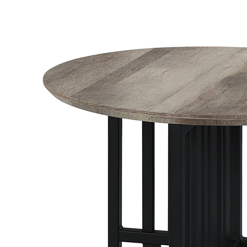 End Table with Double Pedestal