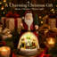 Figurine lumineuse et musicale du Père Noël avec village de Noël et train