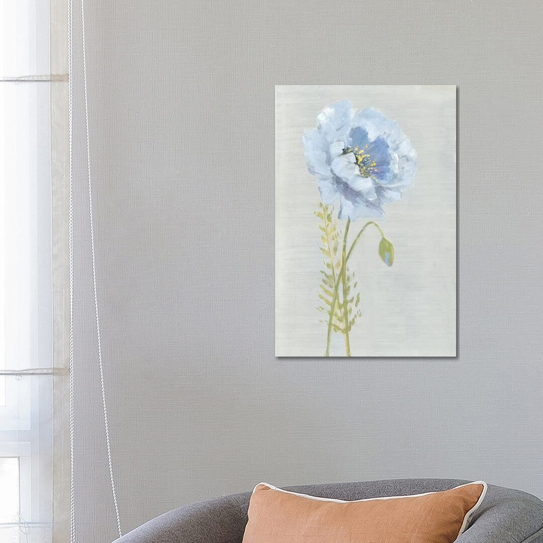 Jardin Bleu I von Sally Swatland - Galerie-verpackte Leinwand Giclée auf Leinwand