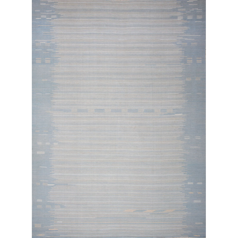 Striped Area Rug in Gray