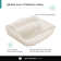 Vitreous China Rectangular Wall Mount Bathroom Sink with Overflow