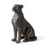 Statue léopard bronze H 23,25 po H