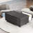 Rectangular Black Coffee Table With Refrigerated Drawers, Sound, Wireless Charging Dual Refrigeration, Charging, Ports,-1946683667