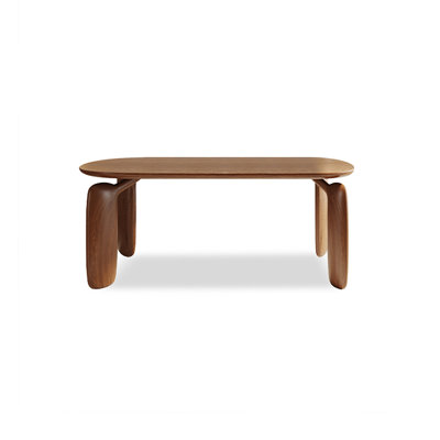 Nut-brown Oval Solid Wood Dining table