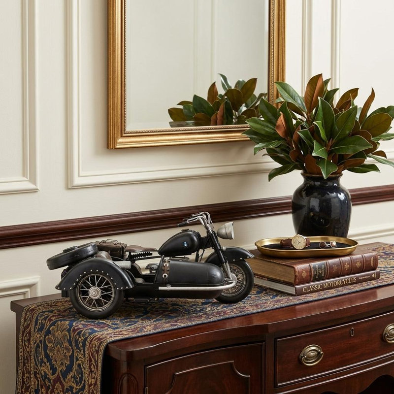 Moto décorative en métal