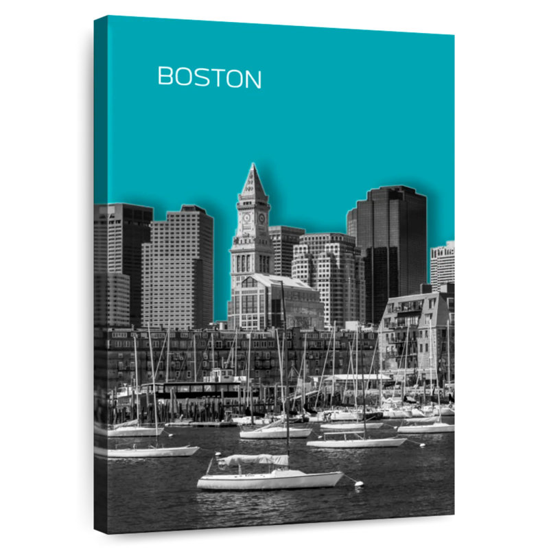 Horizon moderne de Sirci à Boston, H 30 po x l 20 po