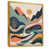Toile avec cadre flottant or