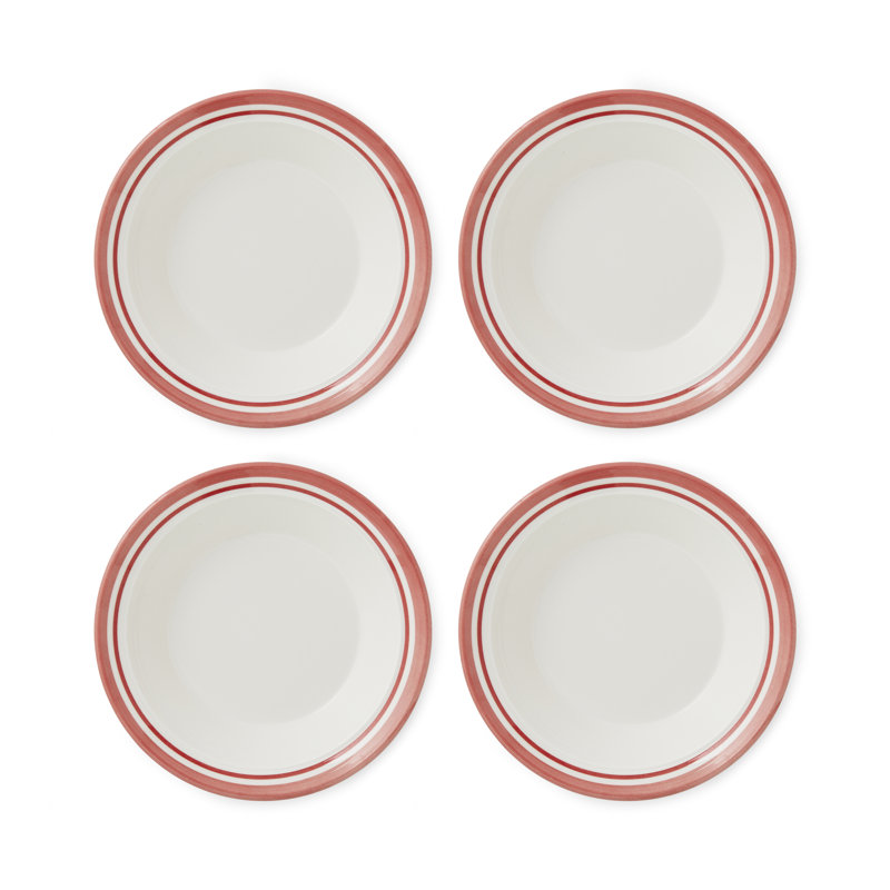 Portmeirion, Potters Stripe - Soup Plate, Red