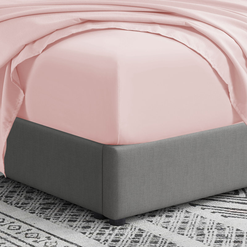 Swift Home Ultra-Soft 4-Piece Sheet Set - Essential 1800 Series Microfiber - Fits Mattress up to 14" Thick - Peach Fuzz, Durable, Easy Care