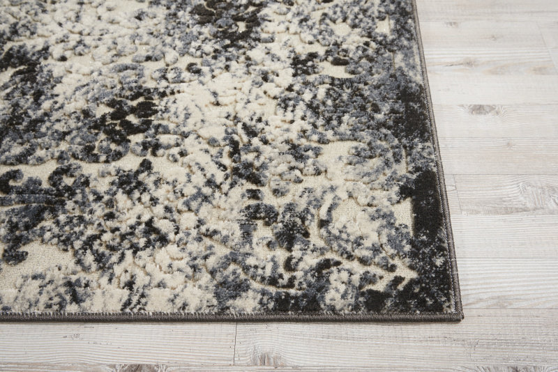 Gleam Brown Area Rug, Rectangle 3'10" x 5'10", Ivory/Brown