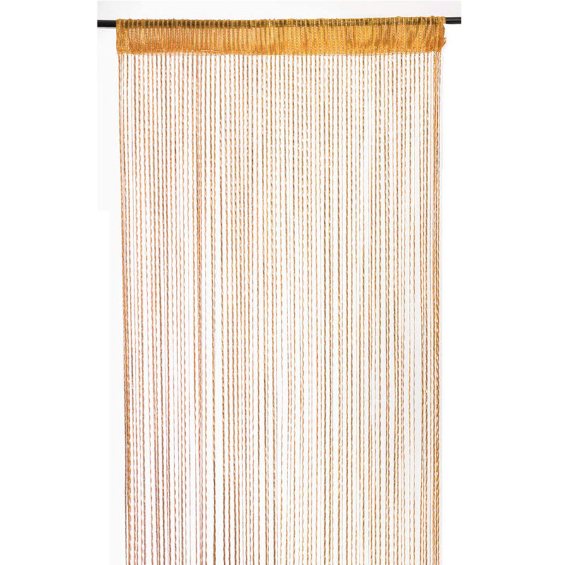 Argonne Semi Sheer Curtain Single Panel, Orange