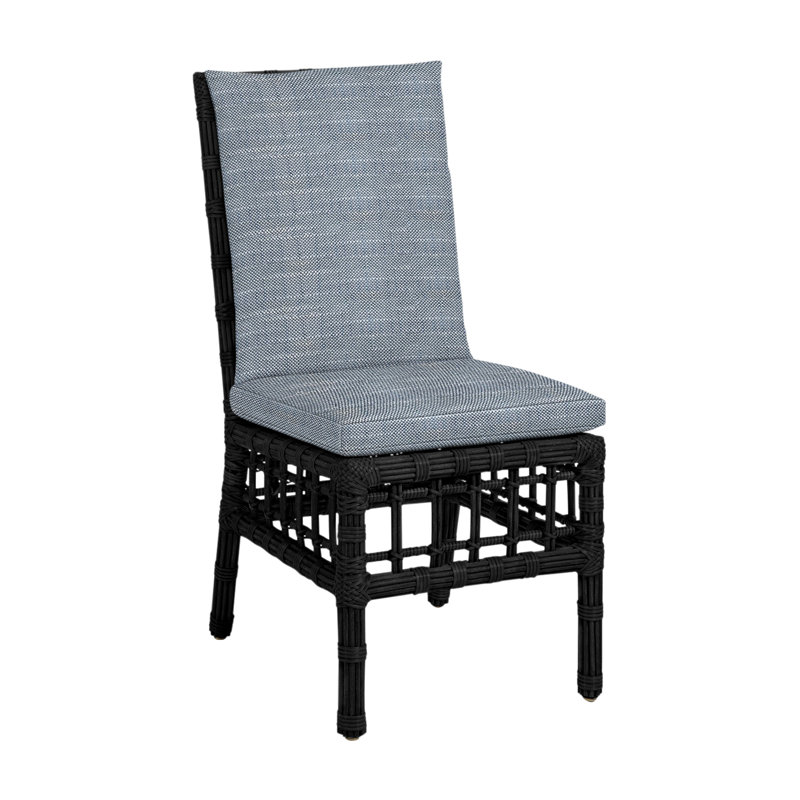 Chaise d'appoint Newport Woven - Onyx, Pas de soudure, Chambray Rollo, Onyx